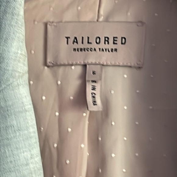 Rebecca Taylor Tailored Light Gray Clean Suiting Blazer Size 6 - Picture 6 of 7